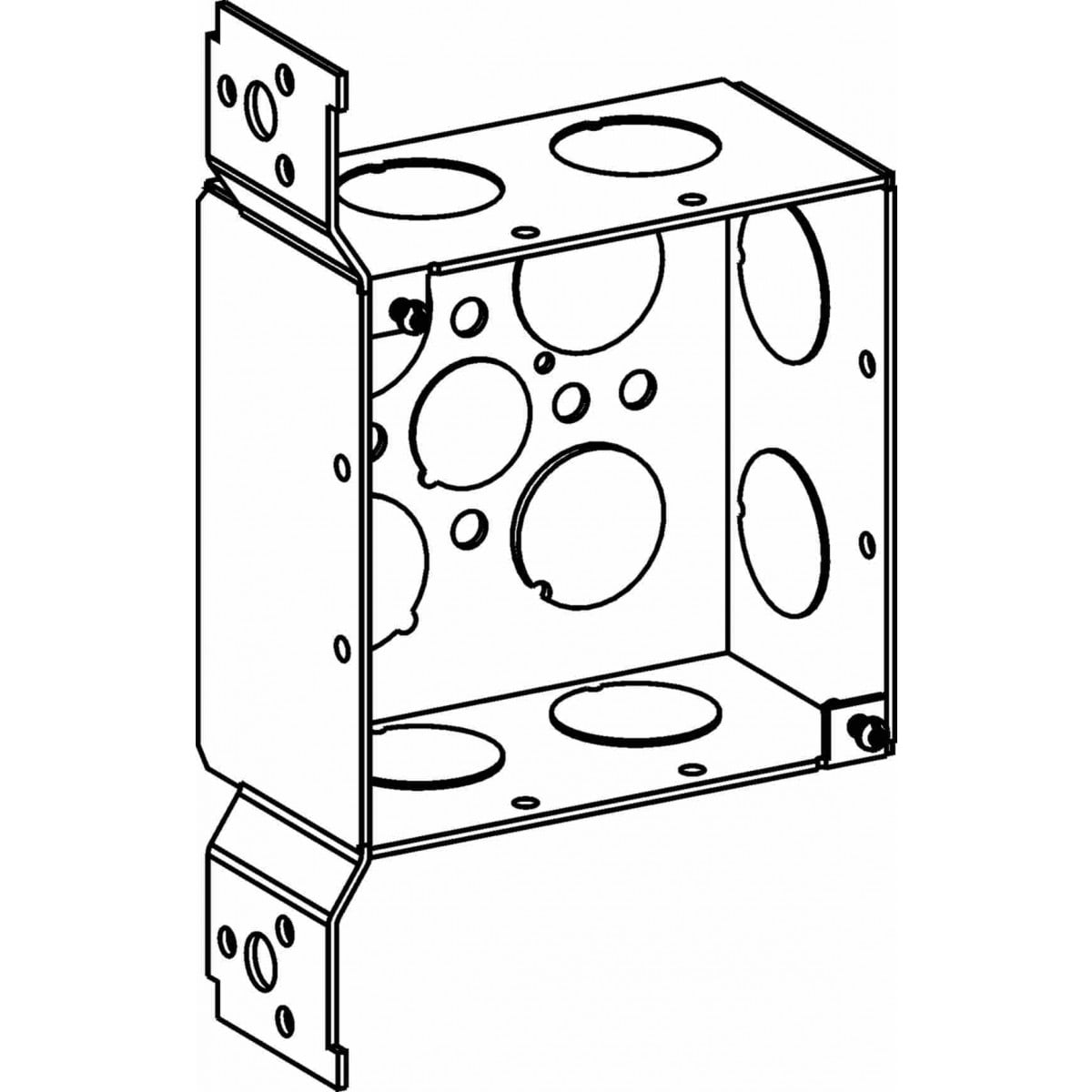ORBIT INDUSTRIES Orbit Industries 4SDB-75-FB Flush Mount Galvanized Switch Box