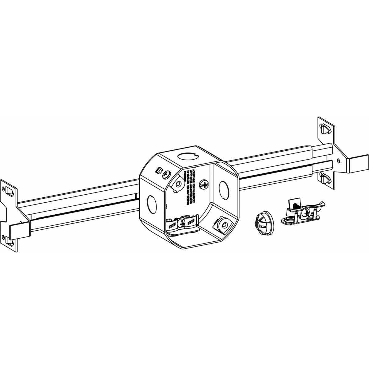 ORBIT INDUSTRIES Orbit Industries FSDB-NBH Fan Support Box 4x4 Steel