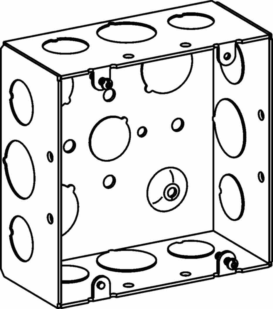 ORBIT INDUSTRIES Orbit Industries 5SDB-50/75 Square Welded Box 4-11/16 in