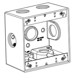 ORBIT INDUSTRIES Orbit Industries 2DB75-7X 2-gang Weatherproof Box