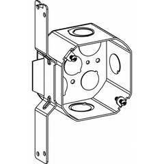 ORBIT INDUSTRIES Orbit Industries 4RDB-MKO-FB Steel Switch Box 4x4x2-1/8 in