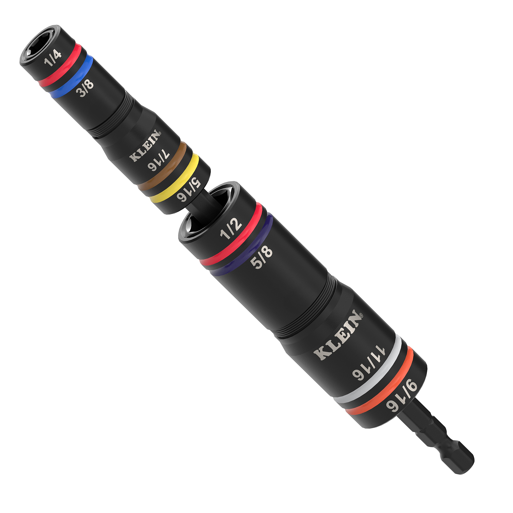 KLEIN TOOLS Klein Tools 652QS Impact Flip Socket Set Sae 3-piece