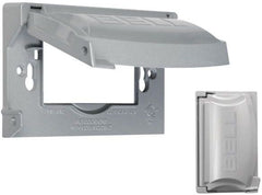 HUBBELL Hubbell MX1250S Single Gang 12-in-1 Flip Cover Gray