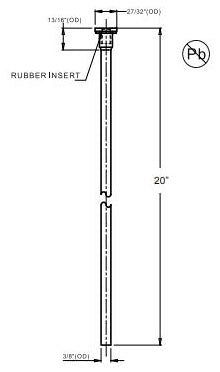 TRIM TO THE TRADE Trim to the Trade 4T-2739-38 Supply Tube 3/8 X 20 in
