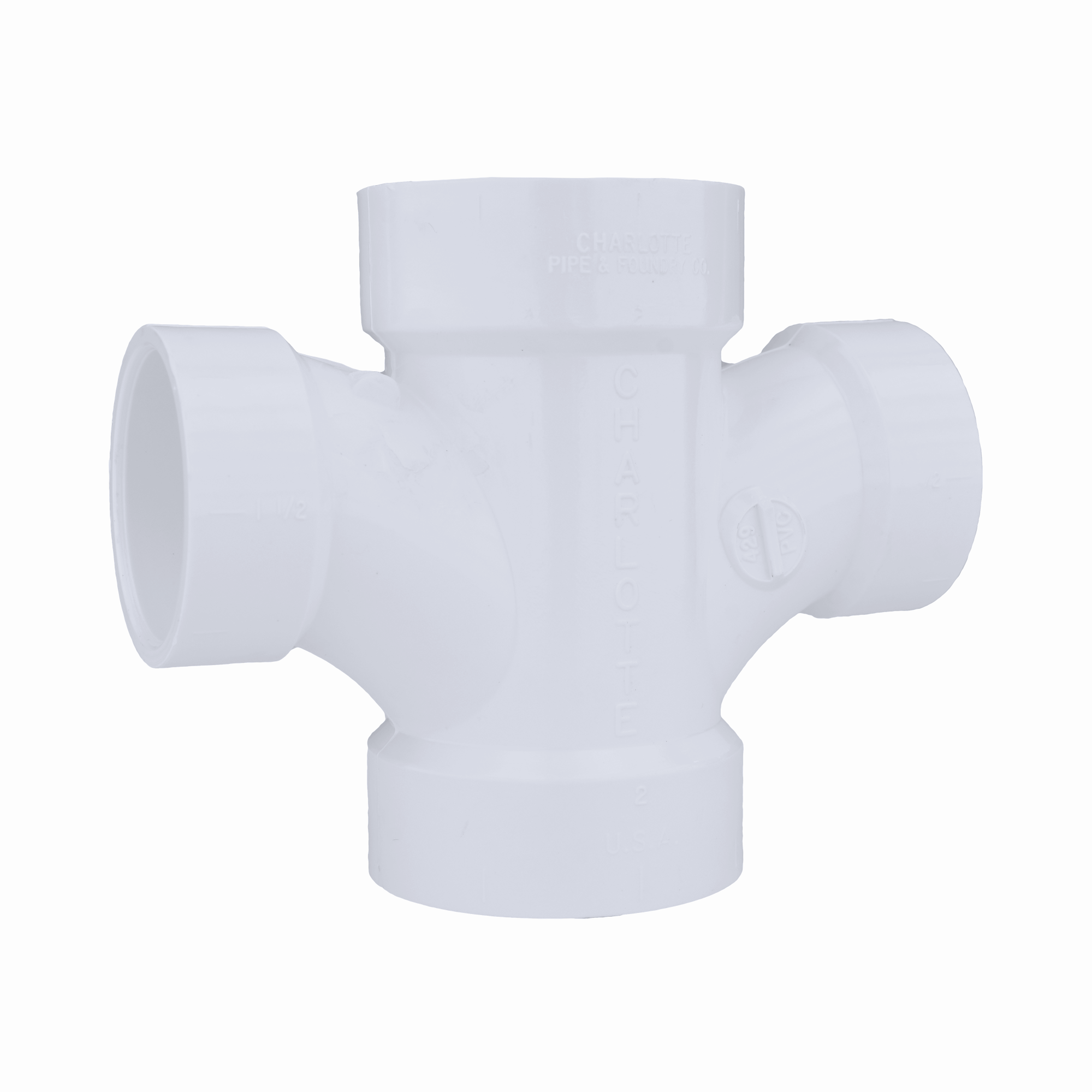 CHARLOTTE PIPE Charlotte Pipe PVC-429-2X2X1-1/2X1-1/2 Dwv Reducing Cross
