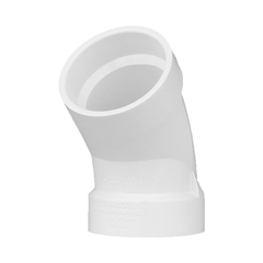 CHARLOTTE PIPE Charlotte Pipe PVC-321-2IN Pvc Dwv 45 Degree Elbow 2 in