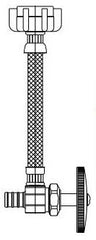 BRASSCRAFT Brasscraft BRPX19V200HX Pex Barb Angle Valve 20 in Supply