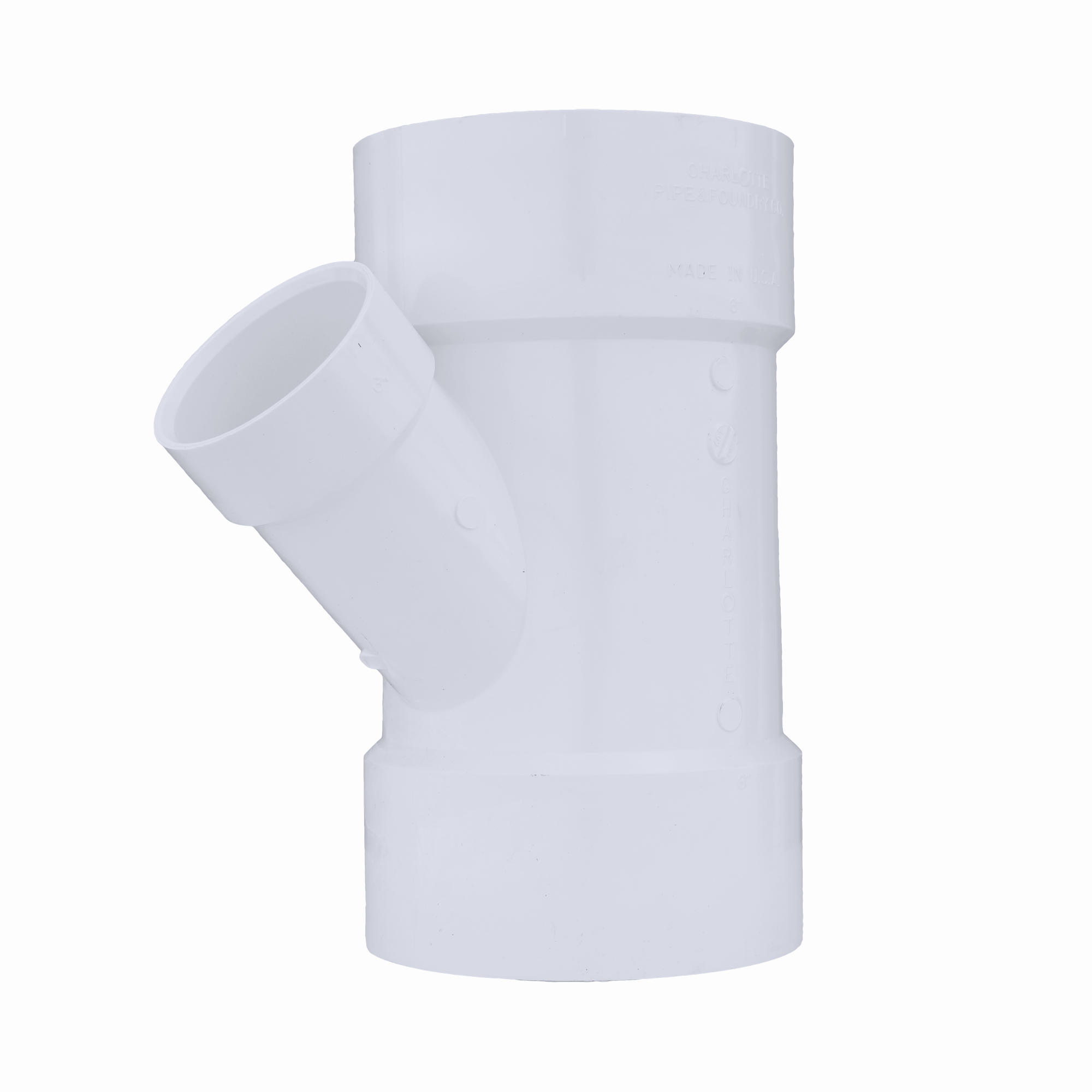 CHARLOTTE PIPE Charlotte Pipe PVC-601-8X8X6 Pvc Dwv Reducing Wye