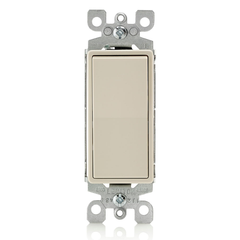 LEVITON Leviton 5603-2T 15A Decora 3-way Rocker Switch Light Almond