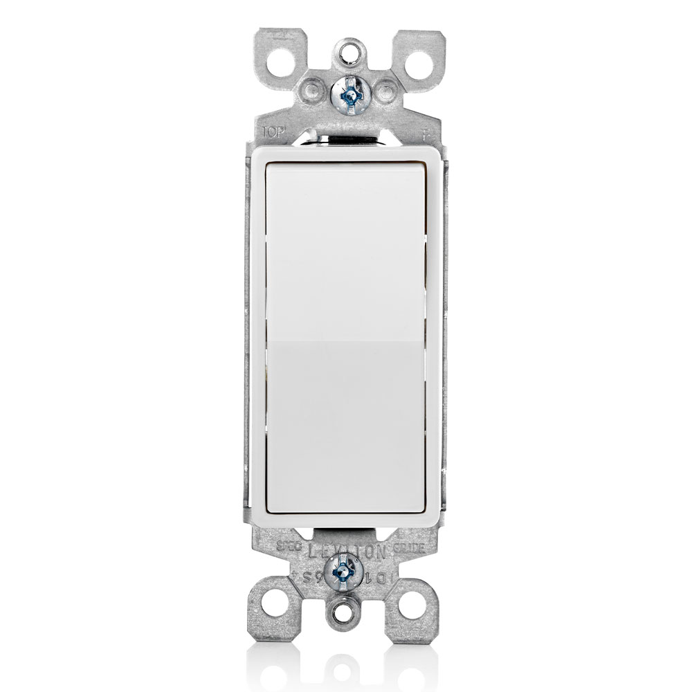 LEVITON Leviton 5603-2W 15A Decora Rocker 3-way Switch White