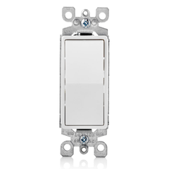 LEVITON Leviton 5603-2W 15A Decora Rocker 3-way Switch White