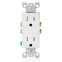 LEVITON Leviton T5325-W 15A Tamper-resistant Decora Duplex Receptacle
