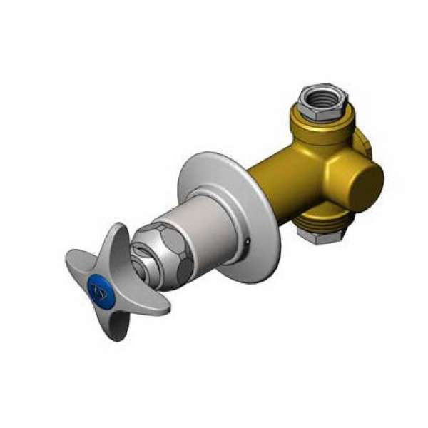 T&S BRASS Ts Brass 0RK2 Shut-off Control Valve 4-arm Handle