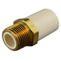 CHARLOTTE PIPE Charlotte Pipe XBRS-MA-1LF Cpvc Cts Brass Male Adapter 1 in