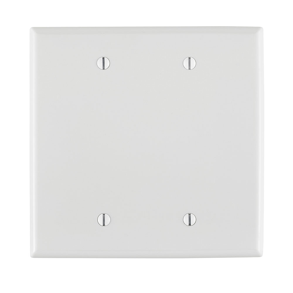 LEVITON Leviton PJ23-W 2-gang Blank Wallplate Midway White