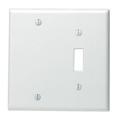 LEVITON Leviton 84006-40 2-gang Combo Wallplate Stainless Steel