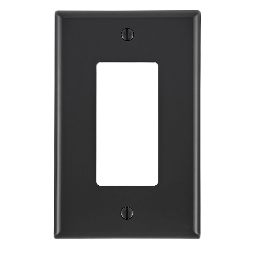 LEVITON Leviton PJ26-E 1-gang Decora Gfci Wallplate Midway Black