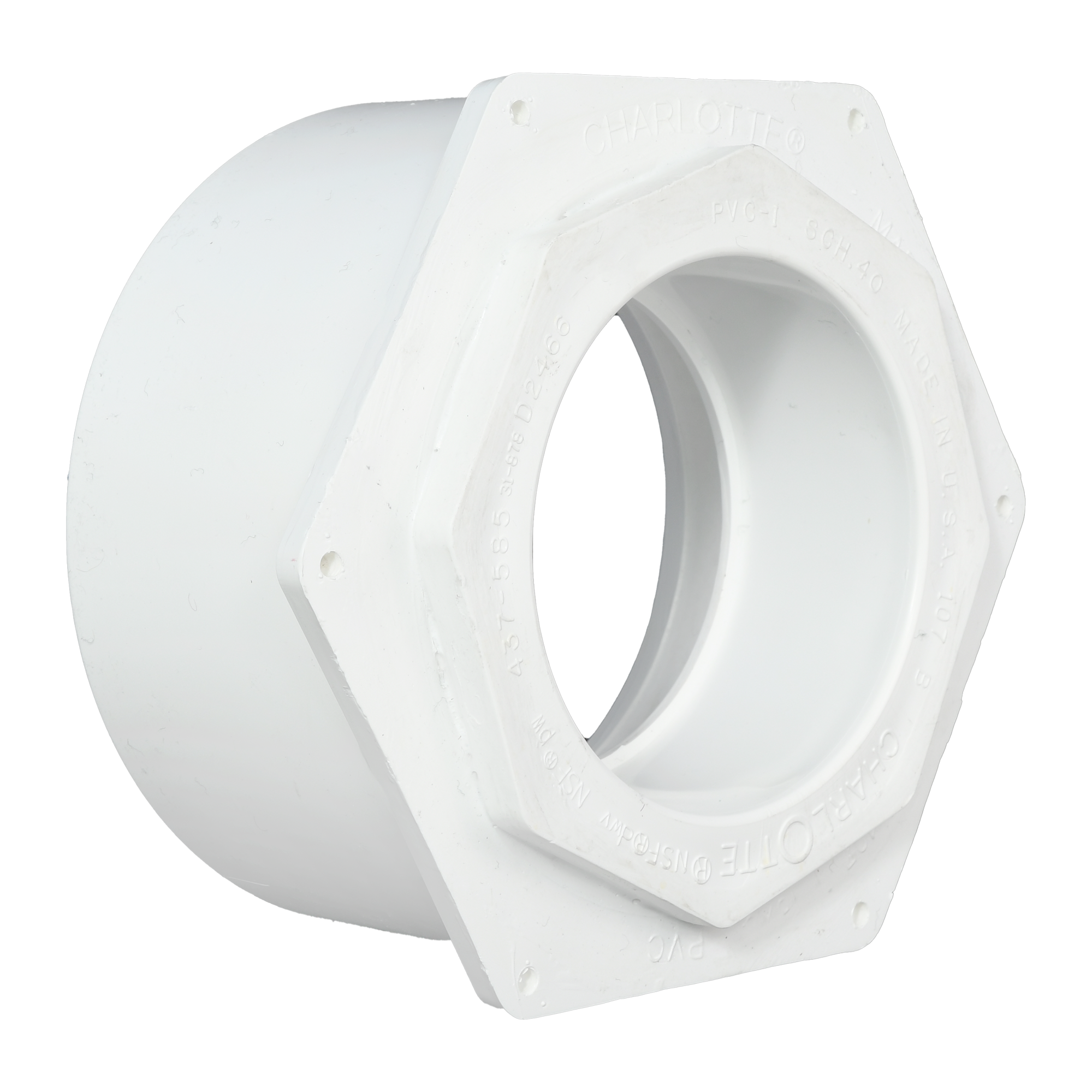 CHARLOTTE PIPE Charlotte Pipe D1210-8 Pvc Dwv Flush Bushing 10x8 in