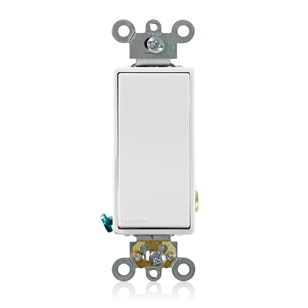 LEVITON Leviton 5621-2W 20A Single-pole Decora Rocker Switch White