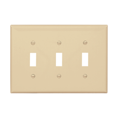 EATON Eaton PJ3V 3 Gang Midsize Toggle Switch Wallplate