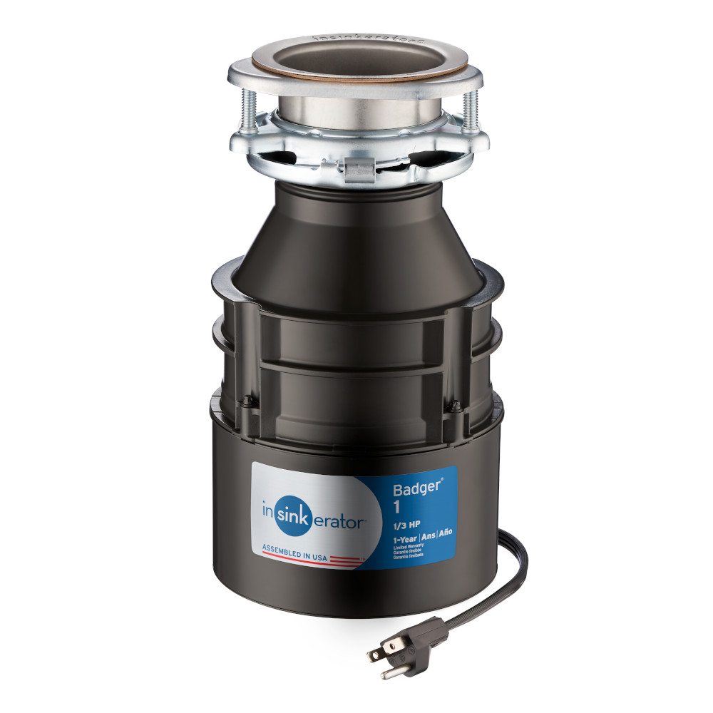INSINKERATOR Insinkerator Badger I D Garbage Disposal 1/3 Hp