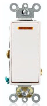 LEVITON Leviton 5631-2W 20A Single-pole Lighted Rocker Switch