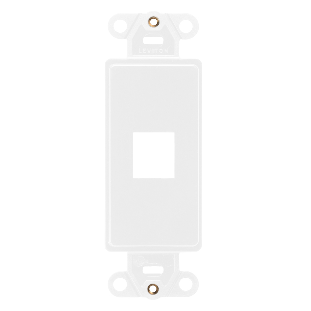 LEVITON Leviton 41641-W Quickport Decora 1-port Insert White