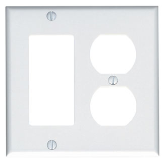 LEVITON Leviton 84455-40 2-gang Decora Gfci Wallplate Stainless