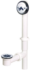 GERBER Gerber 41-510-73 Pvc Trip Lever Tub Drain Overflow Chrome