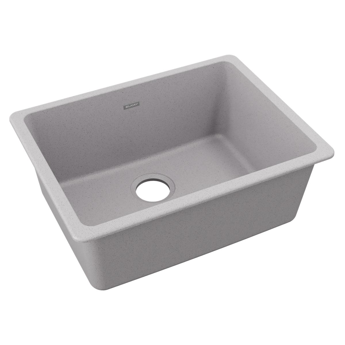 ELKAY Elkay ELGU2522GS Quartz Undermount Kitchen Sink Greystone