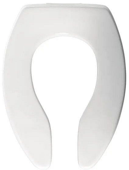 BEMIS Bemis 3155SSCTWH Antimicrobial Plastic Toilet Seat