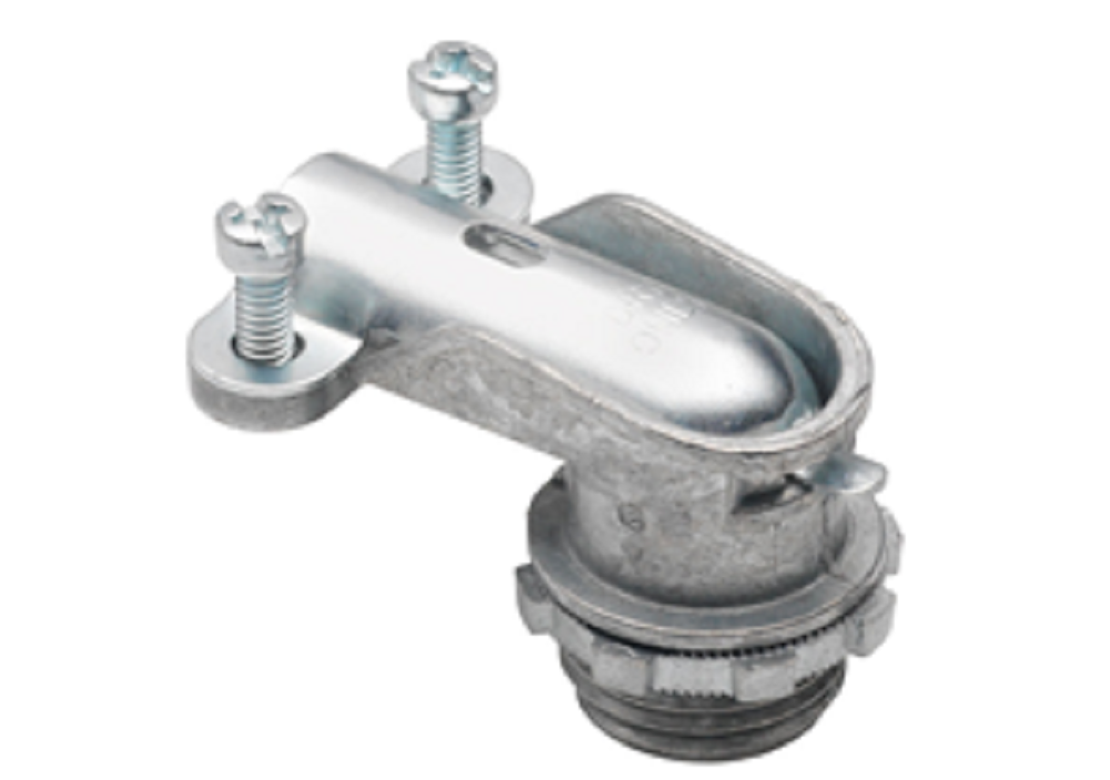 BRIDGEPORT FITTINGS Bridgeport Fittings 801DC2 90-degree Connector 3/8 in Zinc