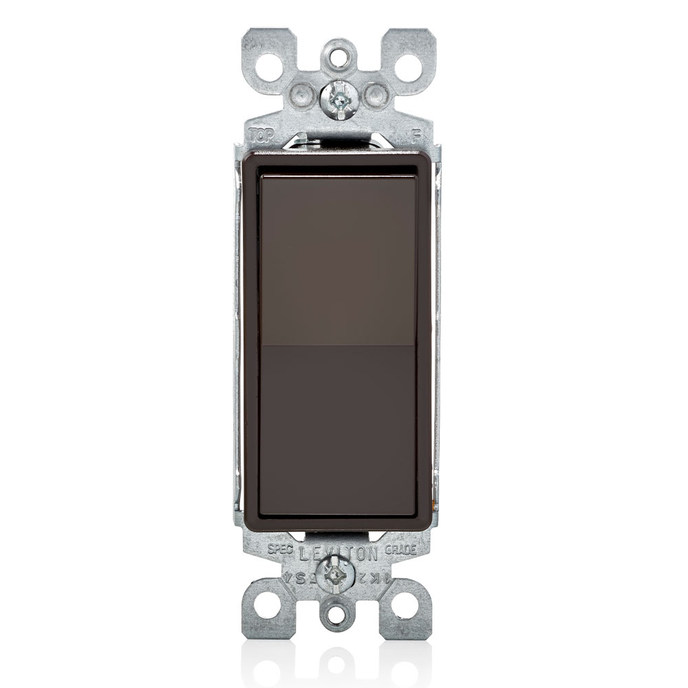 LEVITON Leviton 5603-2 Decora Rocker 3-way Switch 15A Brown