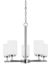 SEAGULL LIGHTING Seagull Lighting 31161-05 Five Light Chandelier Chrome