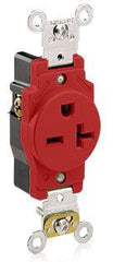 LEVITON Leviton 5461-R 20A 250V Nema 6-20R Single Receptacle Red