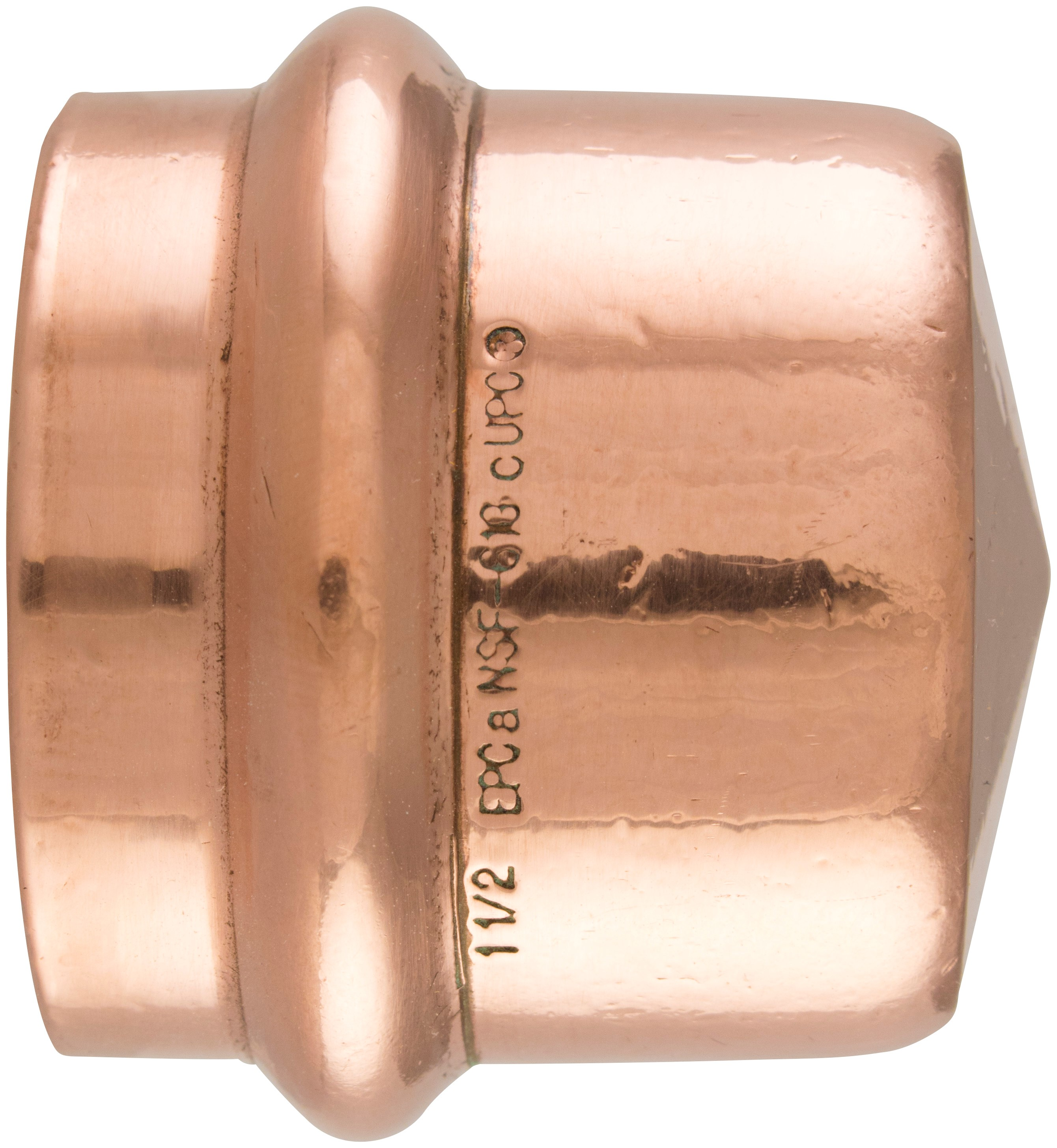 APOLLO VALVES Apollo Valves CAP114 Press Tube Cap 1-1/4 in Copper