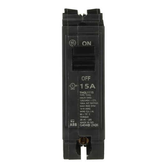 ABB Abb THQL1115 Single Pole Circuit Breaker 15A 120/240V