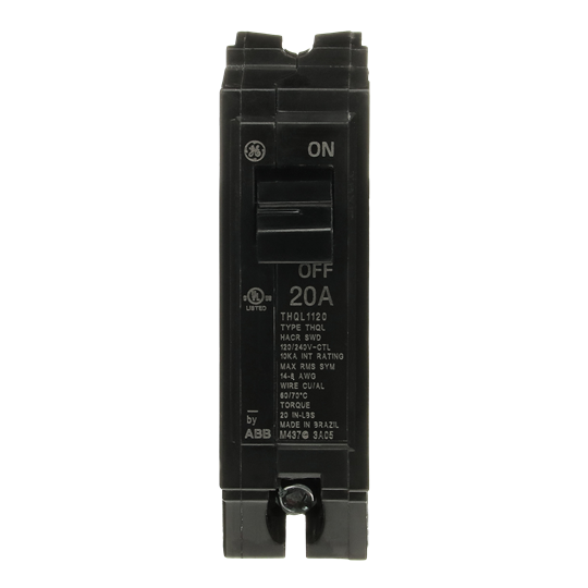 ABB Abb THQL1120 Single Pole Circuit Breaker 20A 120/240V