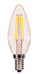 SATCO-NUVO Satco-nuvo S29922 B11 Led Filament Lamp 4W 2700K Clear