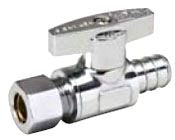 MUELLER INDUSTRIES Mueller Industries 491-602HC 1/4 Turn Straight Valve