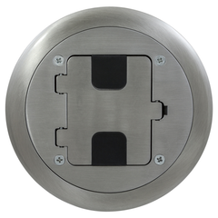 HUBBELL Hubbell RF406ALU Floor Box Cover Brushed Aluminum