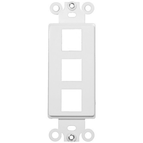MORRIS PRODUCTS Morris Products 88116 3 Port Keystone Wall Plate Frame