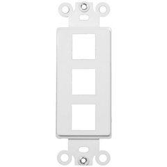 MORRIS PRODUCTS Morris Products 88116 3 Port Keystone Wall Plate Frame