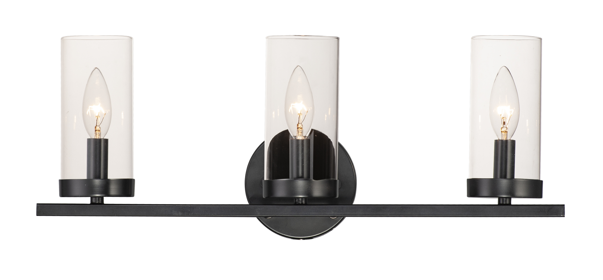 MAXIM LIGHTING Maxim Lighting 25257CLBK Sentinel 3-light Bath Vanity
