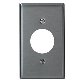 LEVITON Leviton SSJ7-40 1-gang Midway Stainless Steel Wallplate
