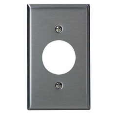 LEVITON Leviton SSJ7-40 1-gang Midway Stainless Steel Wallplate