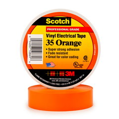 3M 3M 35OR3/4 Vinyl Color Coding Electrical Tape Orange 3/4in X 66ft