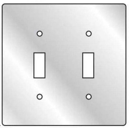 HUBBELL Hubbell 2FT 2 Gang Switch Cover Wallplate