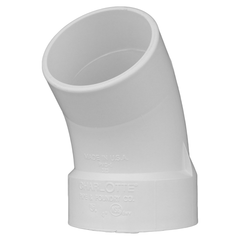 CHARLOTTE PIPE Charlotte Pipe PVC-323-4IN Pvc Dwv 45 Degree Street Elbow 4 in