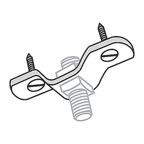 ABB Abb U579-3/8 Ceiling Flange Beam Clamp 3/8 in Rod